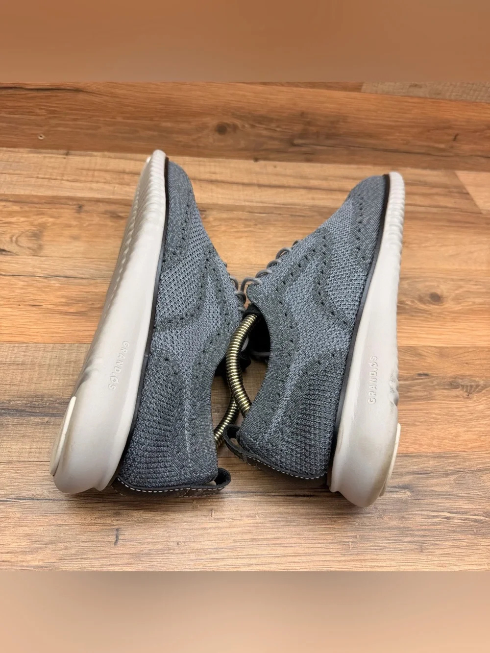 Cole Haan Original Shoes Men’s size 9.5 Gray Wingtip Grand Knit Oxford Sneakers